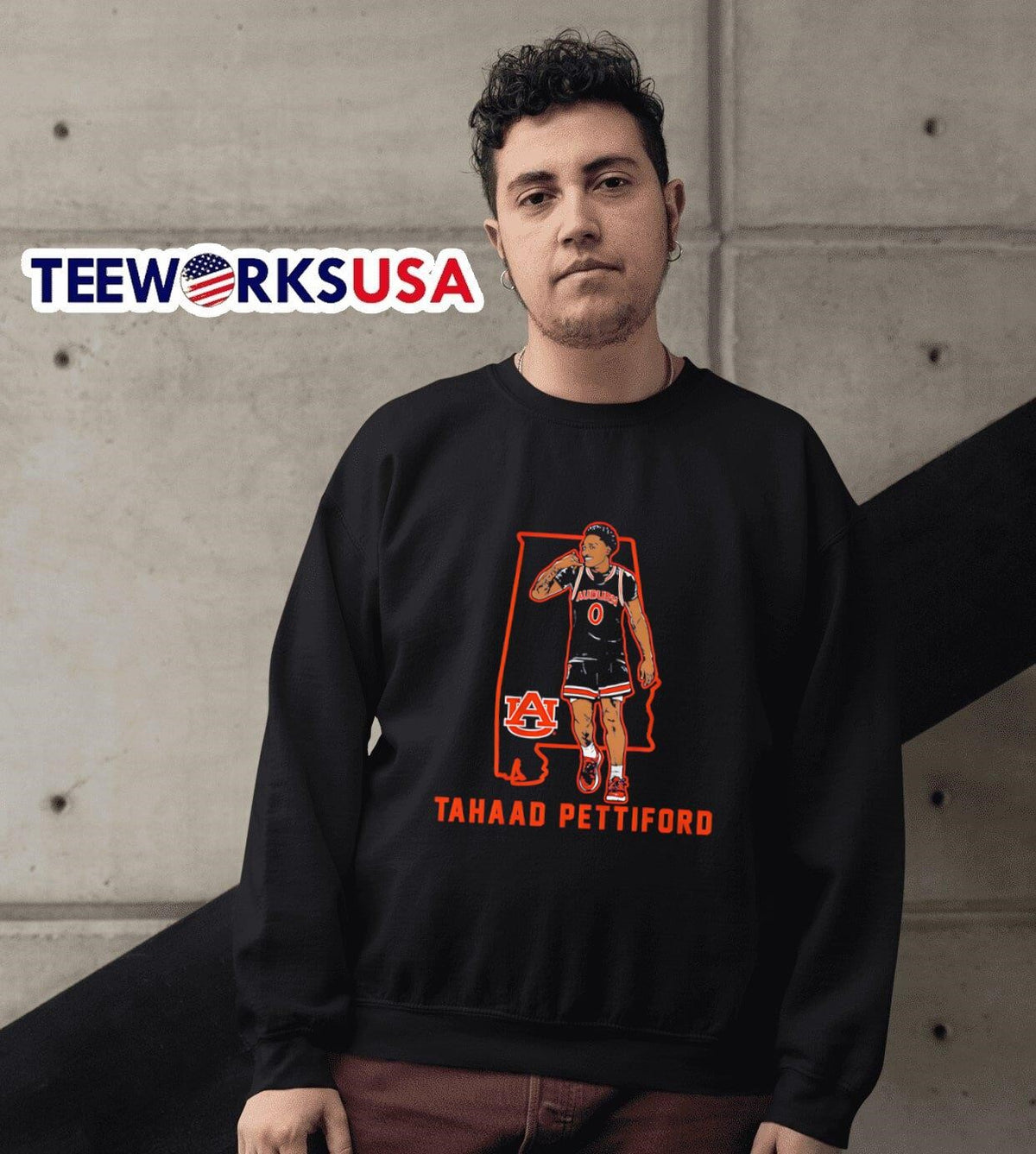 Tahaad Pettiford State Star Auburn basketball - Adult & Kids T-Shirts, Sweatshirts & Hoodies apparel design preview 6