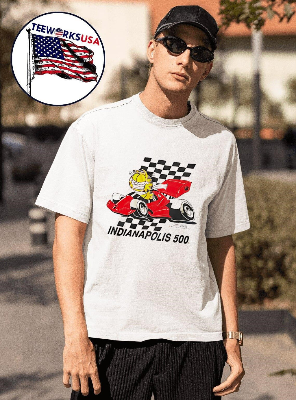 Jim Davis Indianapolis Vintage 1978 - Adult & Kids T-Shirts, Sweatshirts & Hoodies apparel design preview 1