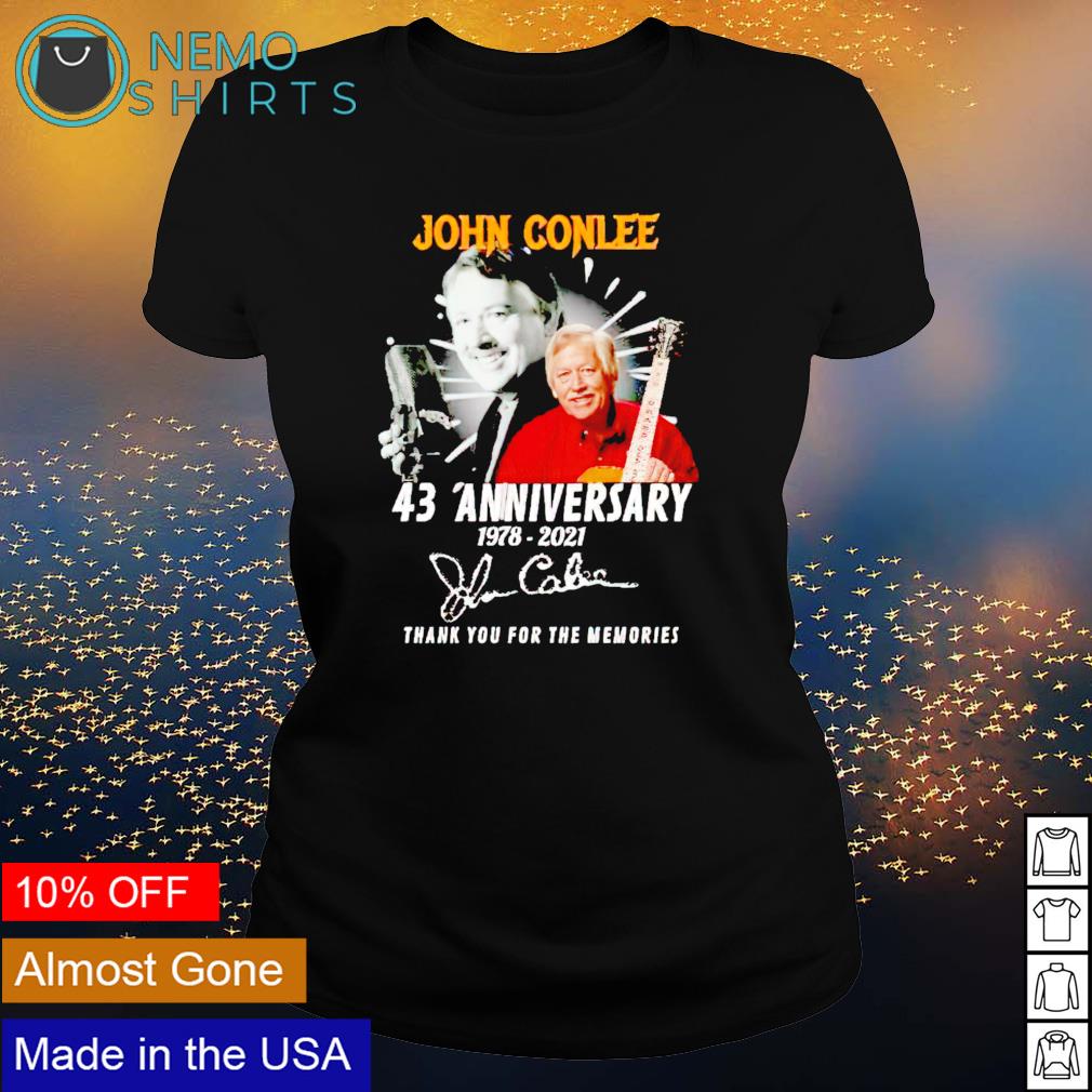 John Conlee 43 Anniversary 1978 2021 thank you for - Adult & Kids T-Shirts, Sweatshirts & Hoodies apparel design preview 3