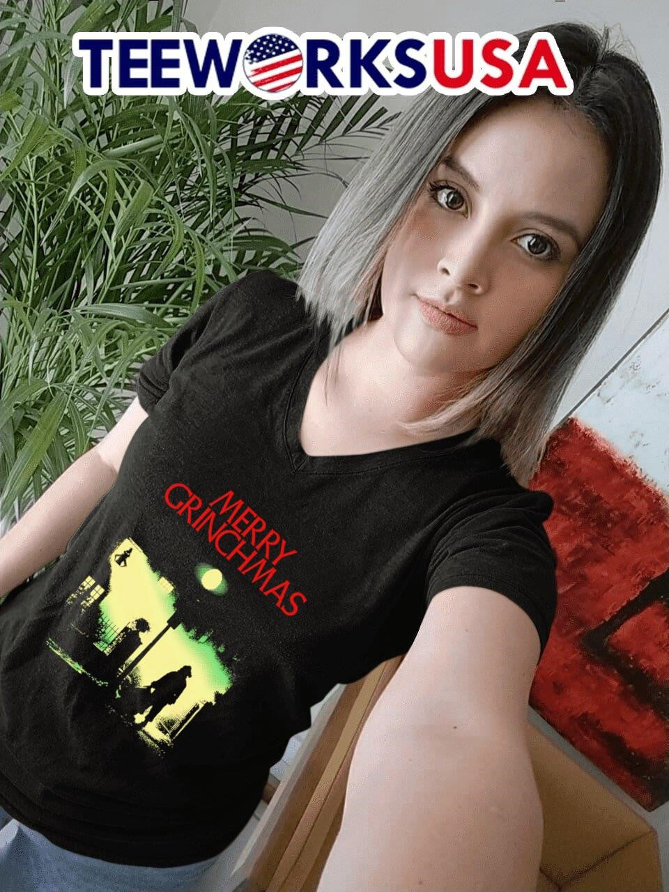 Merry Grinchmas - Adult & Kids T-Shirts, Sweatshirts & Hoodies apparel design preview 7