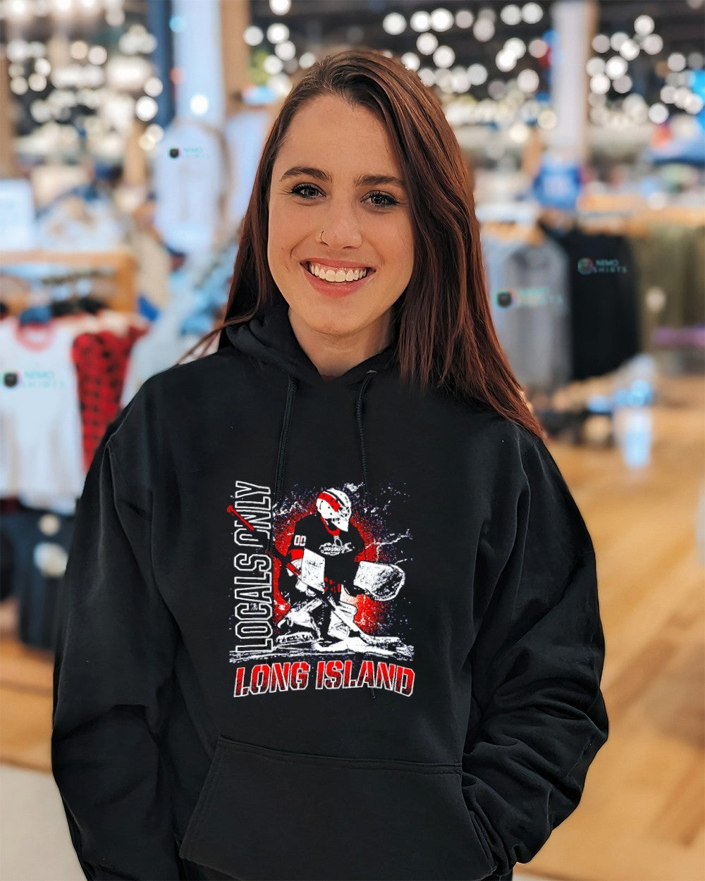 Locals only long Island Washington Capitals player - Adult & Kids T-Shirts, Sweatshirts & Hoodies apparel design preview 5