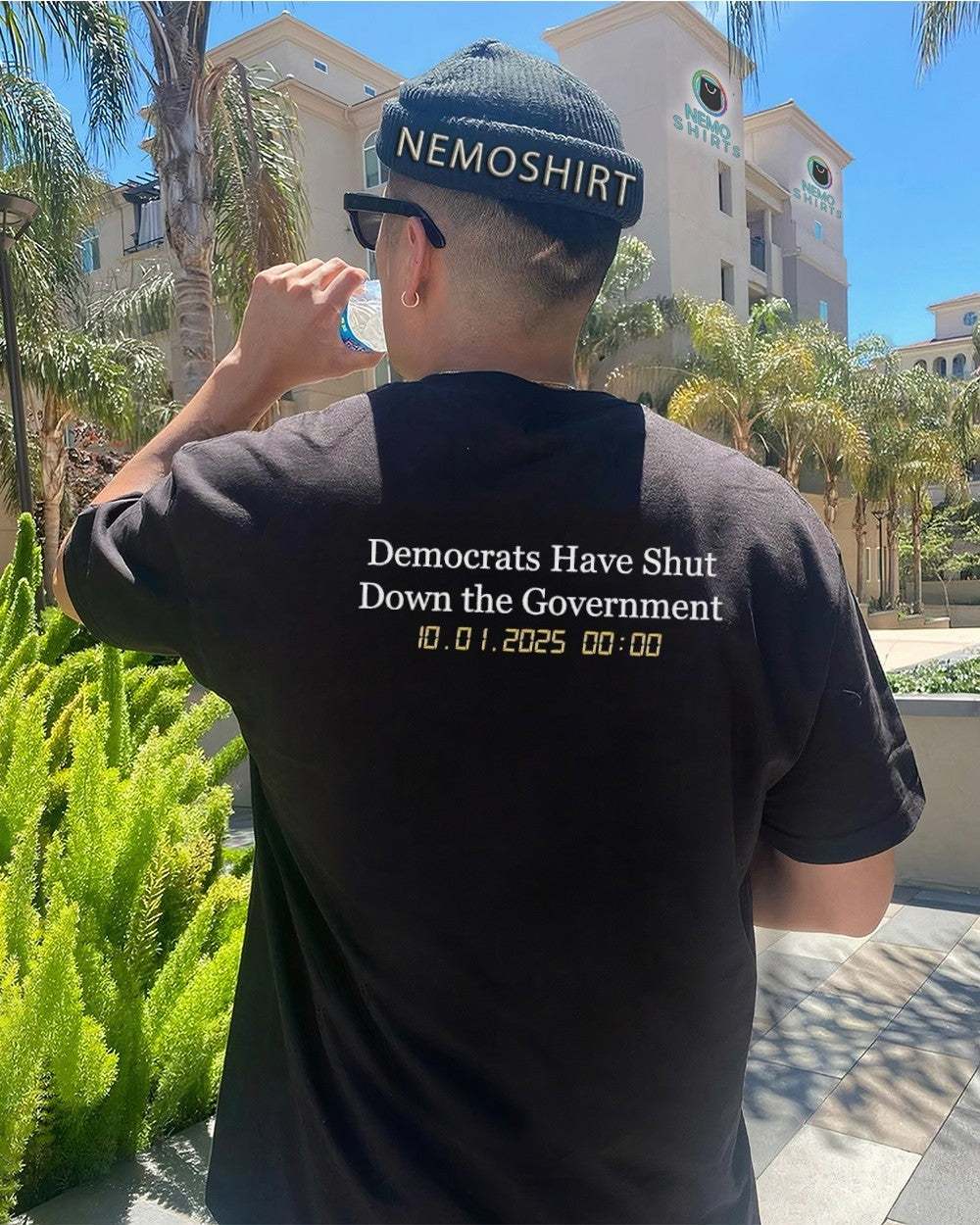 Democrats have shut down the government - Adult & Kids T-Shirts, Sweatshirts & Hoodies apparel design preview 4
