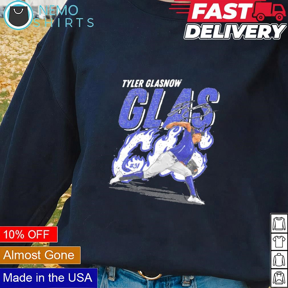 Glas Gas Tyler Glasnow Los Angeles Dodgers signature - Adult & Kids T-Shirts, Sweatshirts & Hoodies product image 1