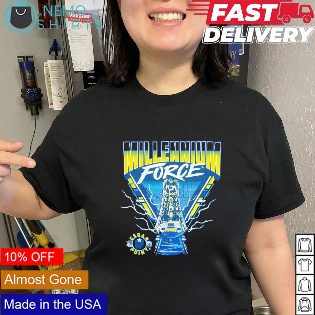 Millennium force cedar point triangle - Adult & Kids T-Shirts, Sweatshirts & Hoodies apparel design preview 2