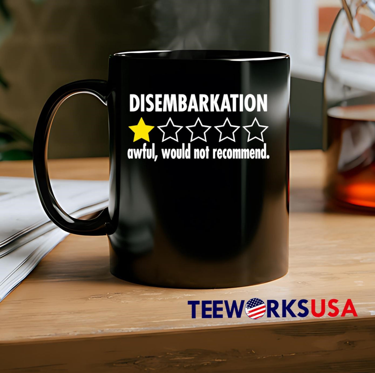Disembarkation Awful Would Not Recommend - Adult & Kids T-Shirts, Sweatshirts & Hoodies apparel design preview 2