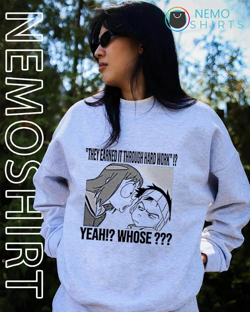 They Earned It Through Hard Work Yeah Whose Meme - Adult & Kids T-Shirts, Sweatshirts & Hoodies apparel design preview 2