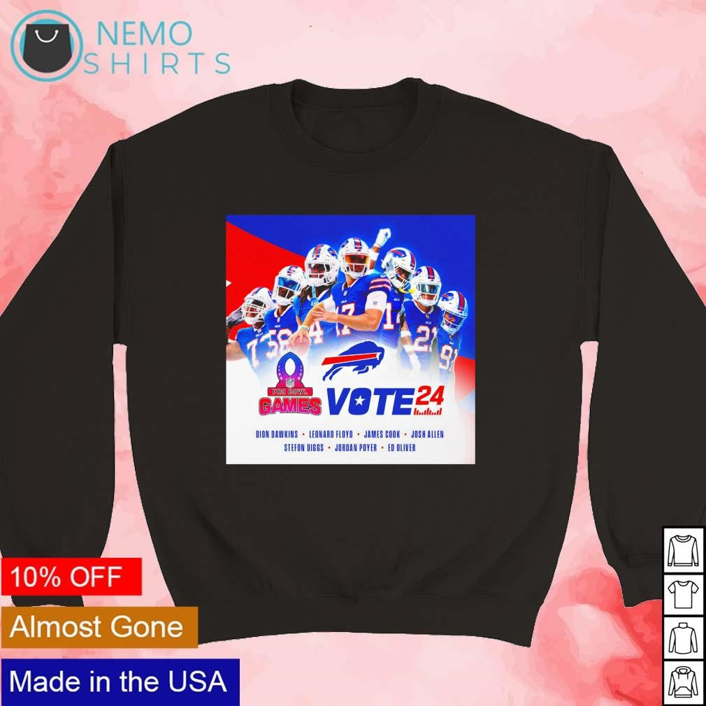 Buffalo Bills vote Pro Bowl Games 2024 - Adult & Kids T-Shirts, Sweatshirts & Hoodies apparel design preview 5