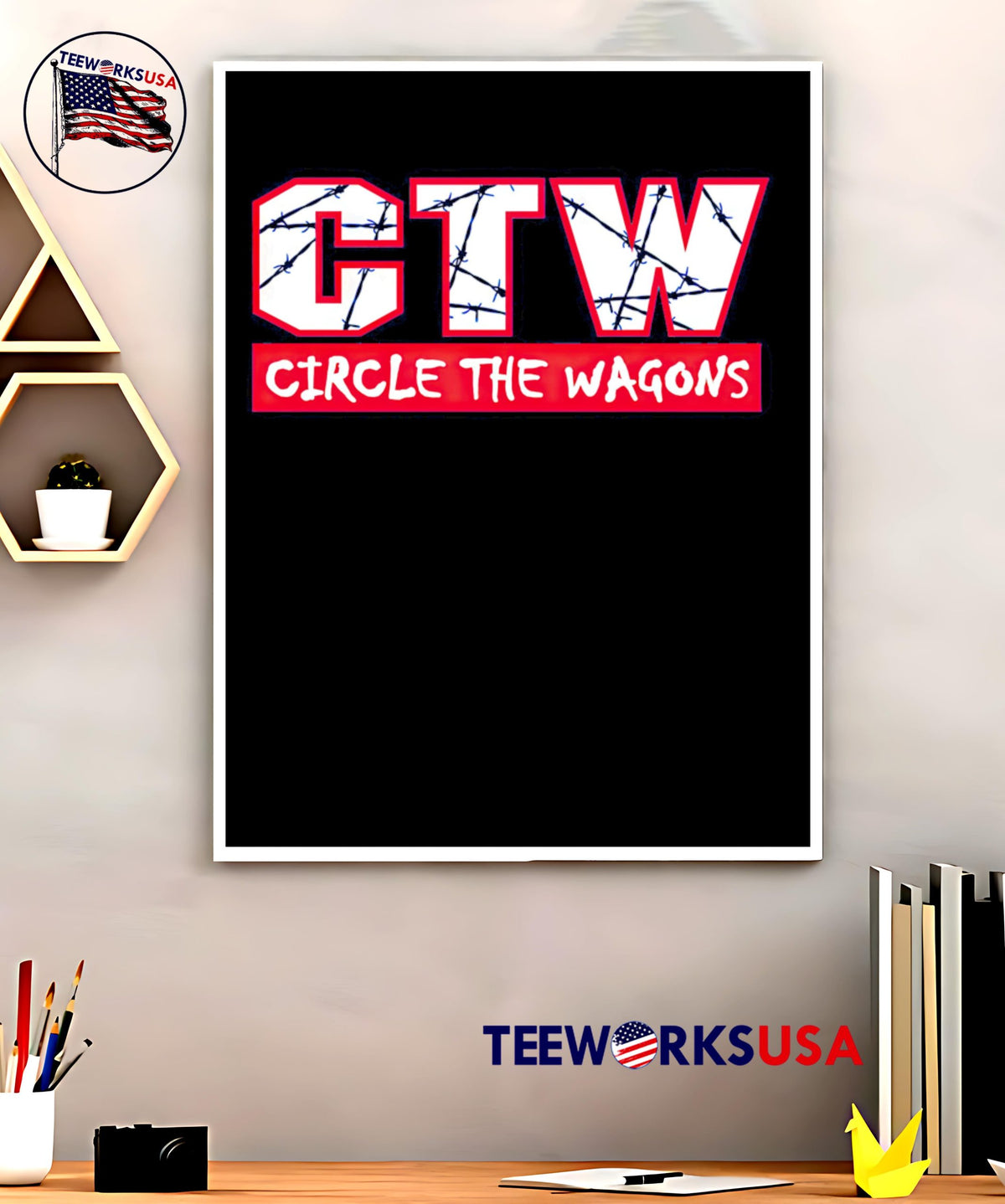CTV Circle The Wagons - Adult & Kids T-Shirts, Sweatshirts & Hoodies apparel design preview 5