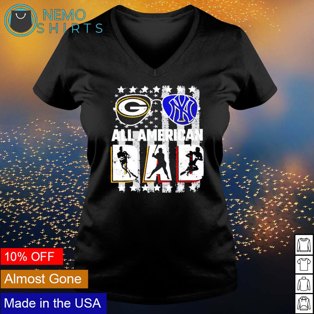 Green Bay Packer and New York Yankees all American - Adult & Kids T-Shirts, Sweatshirts & Hoodies apparel design preview 5