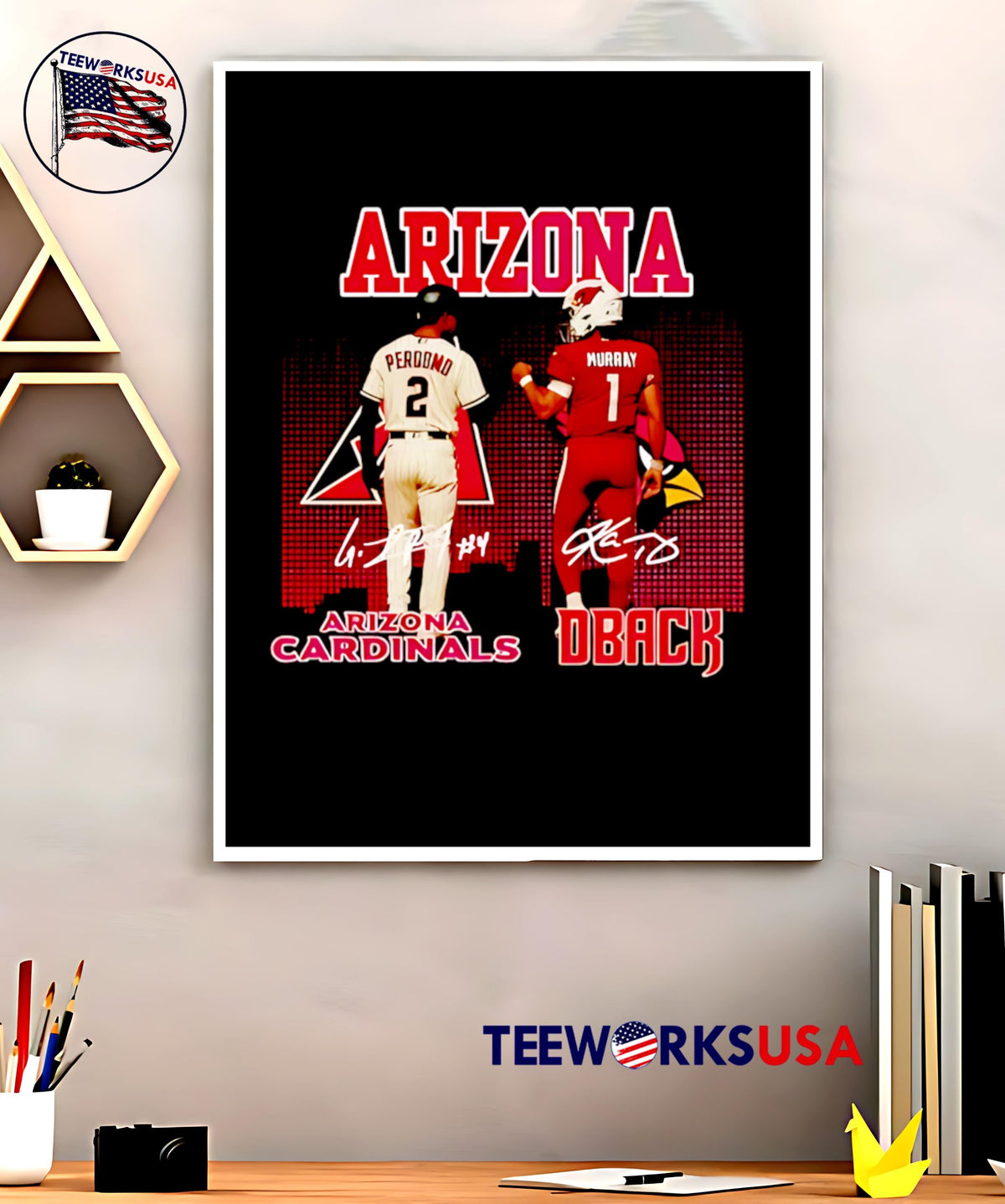 Arizona diamondbacks and cardinals star power - Adult & Kids T-Shirts, Sweatshirts & Hoodies apparel design preview 5