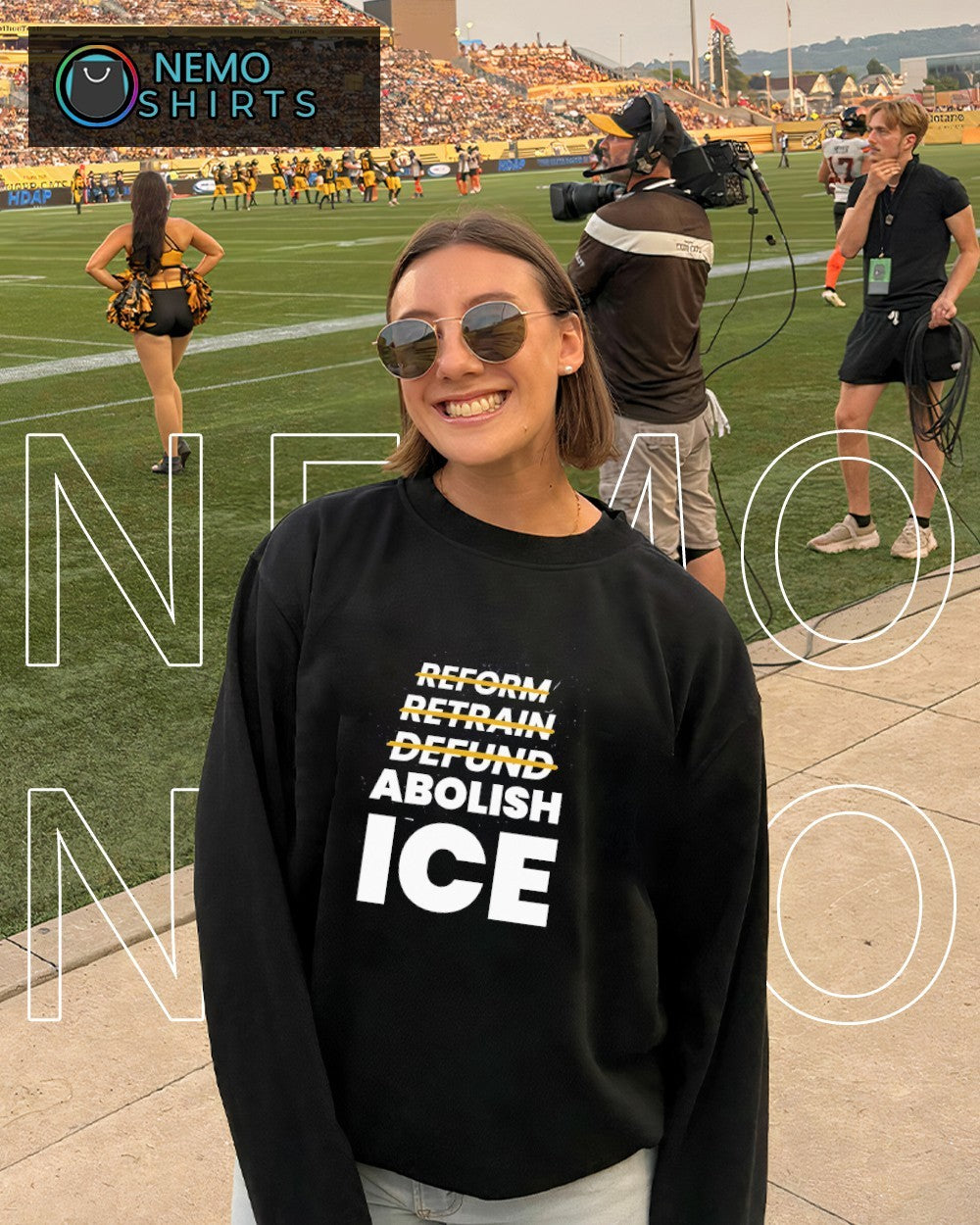 Freedom retrain defund Abolish ICE - Adult & Kids T-Shirts, Sweatshirts & Hoodies apparel design preview 4