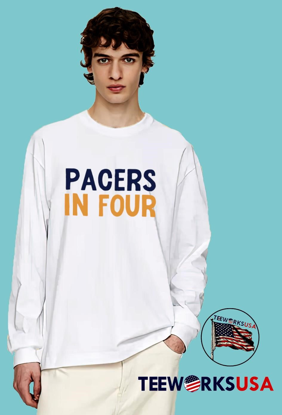 Pacers in four - Adult & Kids T-Shirts, Sweatshirts & Hoodies apparel design preview 4