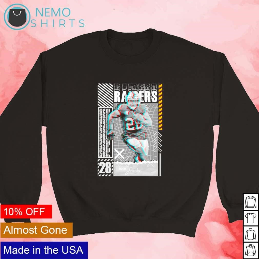 Josh Jacobs Las Vegas Raiders football poster - Adult & Kids T-Shirts, Sweatshirts & Hoodies apparel design preview 3