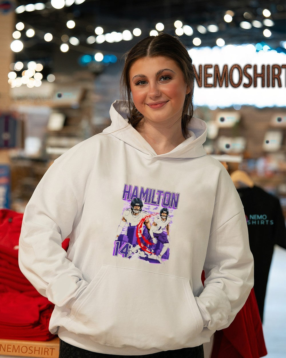 Kyle Hamilton Baltimore Ravens double player city - Adult & Kids T-Shirts, Sweatshirts & Hoodies apparel design preview 5