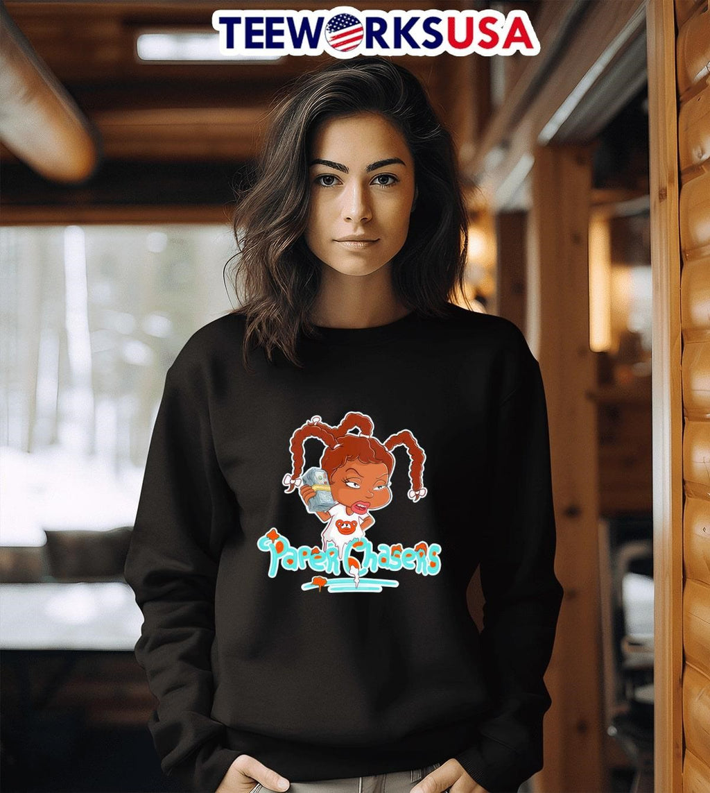 Miami Dolphins Paper Chasers cartoon - Adult & Kids T-Shirts, Sweatshirts & Hoodies apparel design preview 3