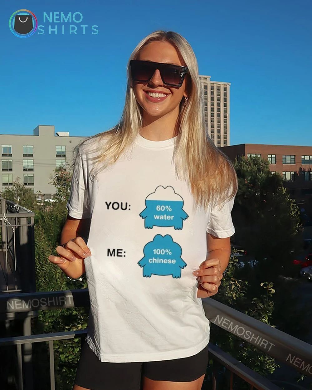 You 60% Water Me 100% Chinese Meme funny - Adult & Kids T-Shirts, Sweatshirts & Hoodies apparel design preview 6