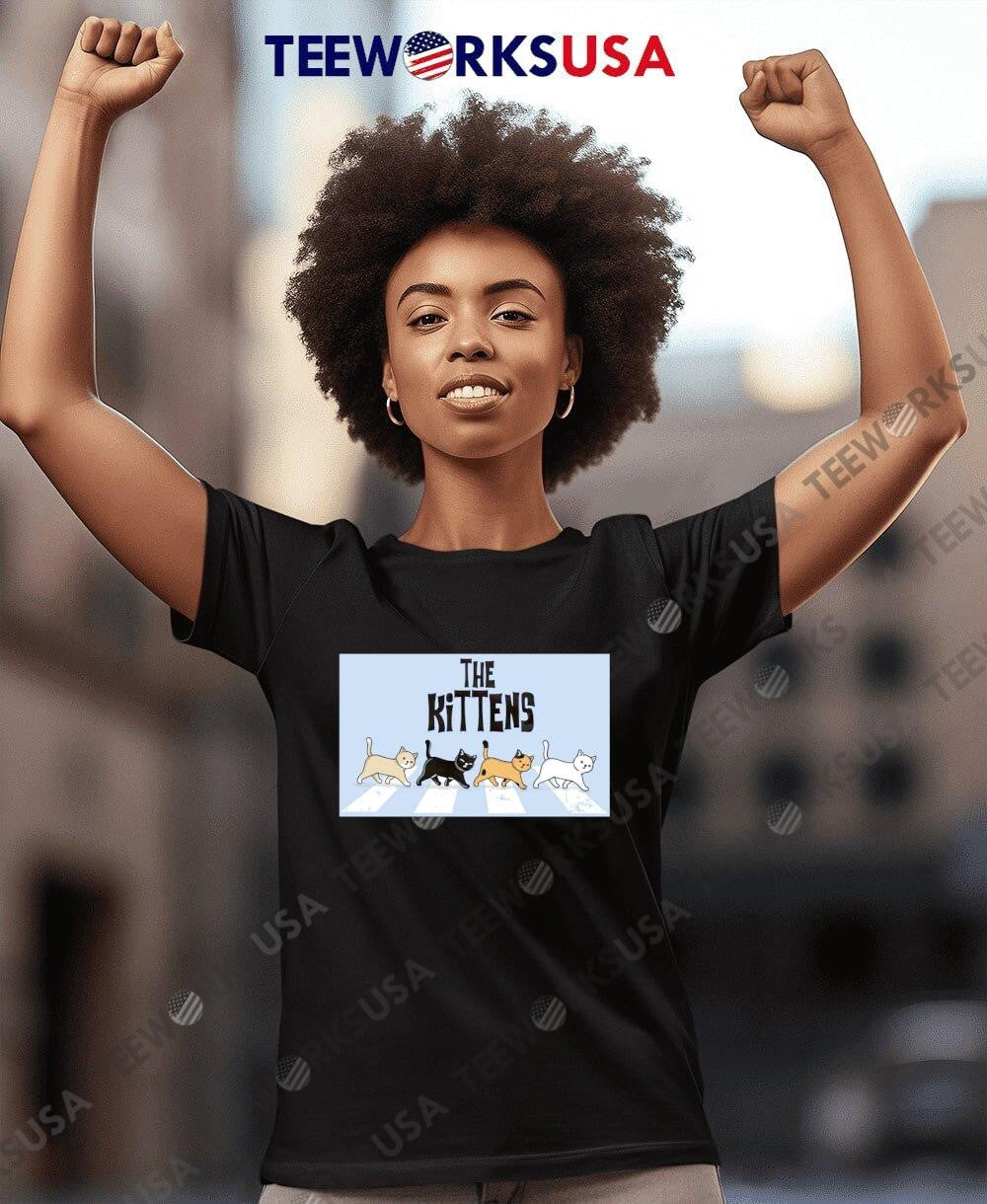 The kittens Abbey Road - Adult & Kids T-Shirts, Sweatshirts & Hoodies apparel design preview 4