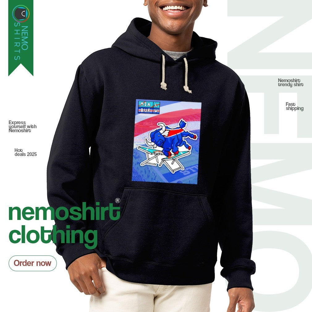 Buffalo Bills crash through the Miami Dolphins 31 21 - Adult & Kids T-Shirts, Sweatshirts & Hoodies apparel design preview 2