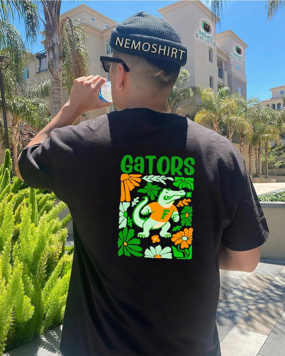 Gators boho floral Florida mascot - Adult & Kids T-Shirts, Sweatshirts & Hoodies apparel design preview 4