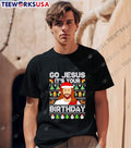 Go Jesus Its your birthday ugly christmas - Adult & Kids T-Shirts, Sweatshirts & Hoodies apparel design preview 1