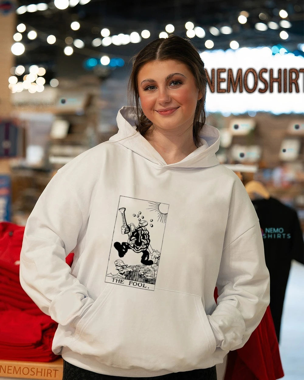The Fool Hand Grenade Tarot Card Surreal - Adult & Kids T-Shirts, Sweatshirts & Hoodies apparel design preview 5