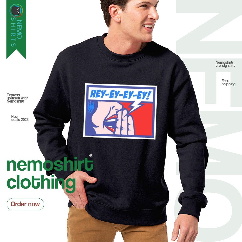 Hey ey Buffalo Bills comic - Adult & Kids T-Shirts, Sweatshirts & Hoodies apparel design preview 4