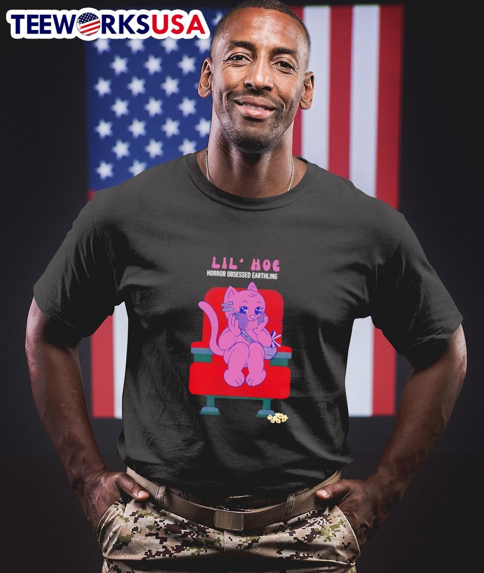 Lil' hoe Theater Cat - Adult & Kids T-Shirts, Sweatshirts & Hoodies apparel design preview 1