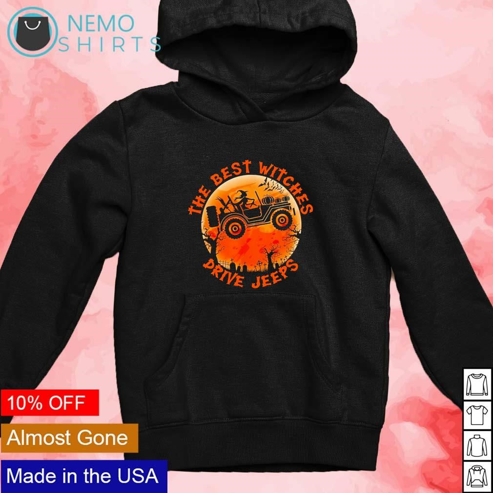 The best witches drive jeeps Halloween - Adult & Kids T-Shirts, Sweatshirts & Hoodies apparel design preview 2