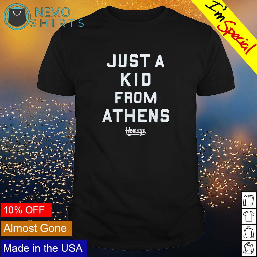 Just a kid from athens - Adult & Kids T-Shirts, Sweatshirts & Hoodies apparel design preview 1
