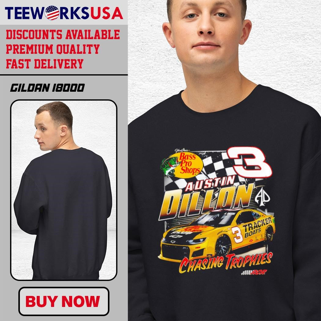 Austin Dillon Richard Childress Racing Team - Adult & Kids T-Shirts, Sweatshirts & Hoodies apparel design preview 3