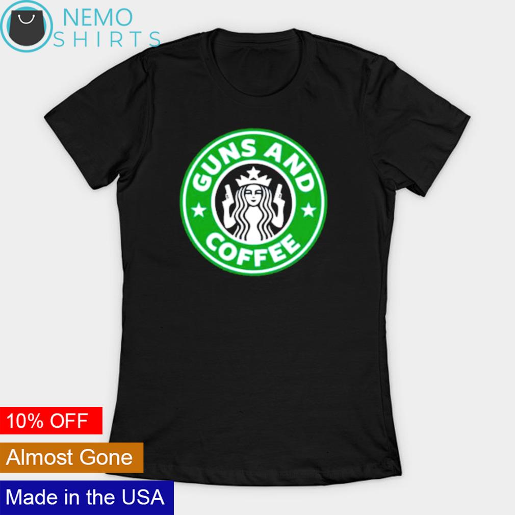 Starbucks guns and coffee - Adult & Kids T-Shirts, Sweatshirts & Hoodies apparel design preview 3