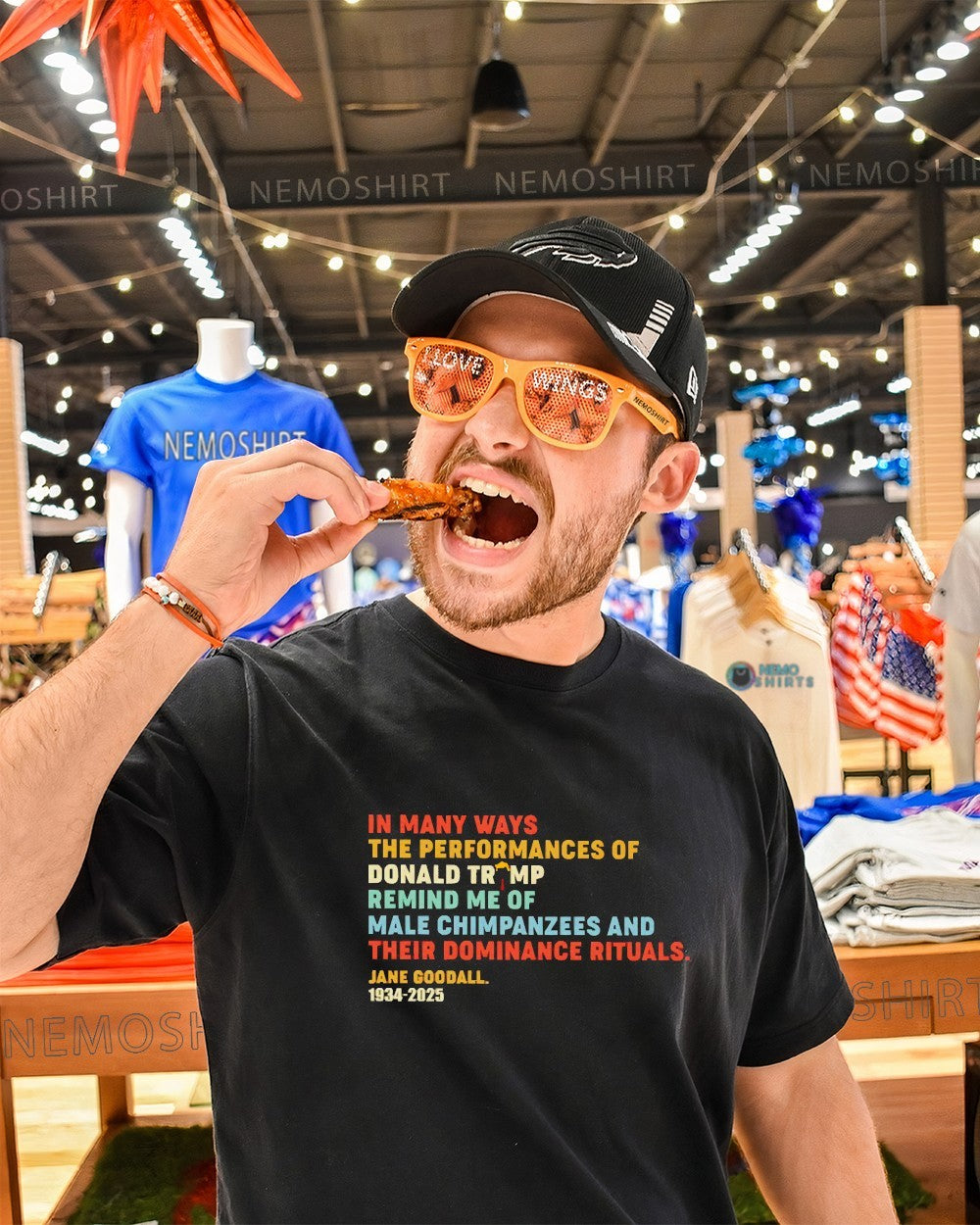 In many ways the performances of Donald Trump remind - Adult & Kids T-Shirts, Sweatshirts & Hoodies apparel design preview 1