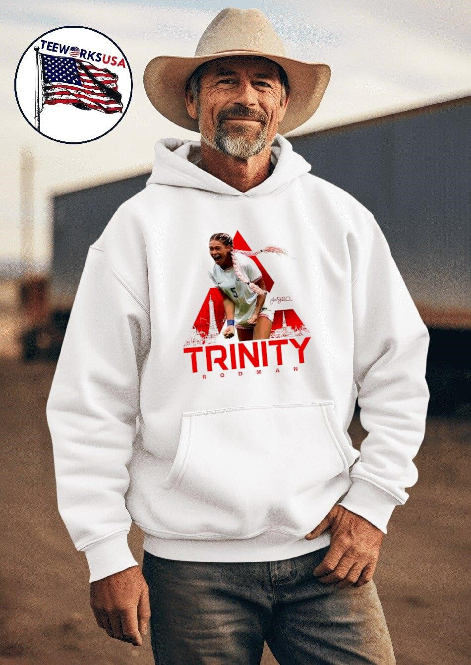 Trinity Rodman USA soccer signature - Adult & Kids T-Shirts, Sweatshirts & Hoodies apparel design preview 2