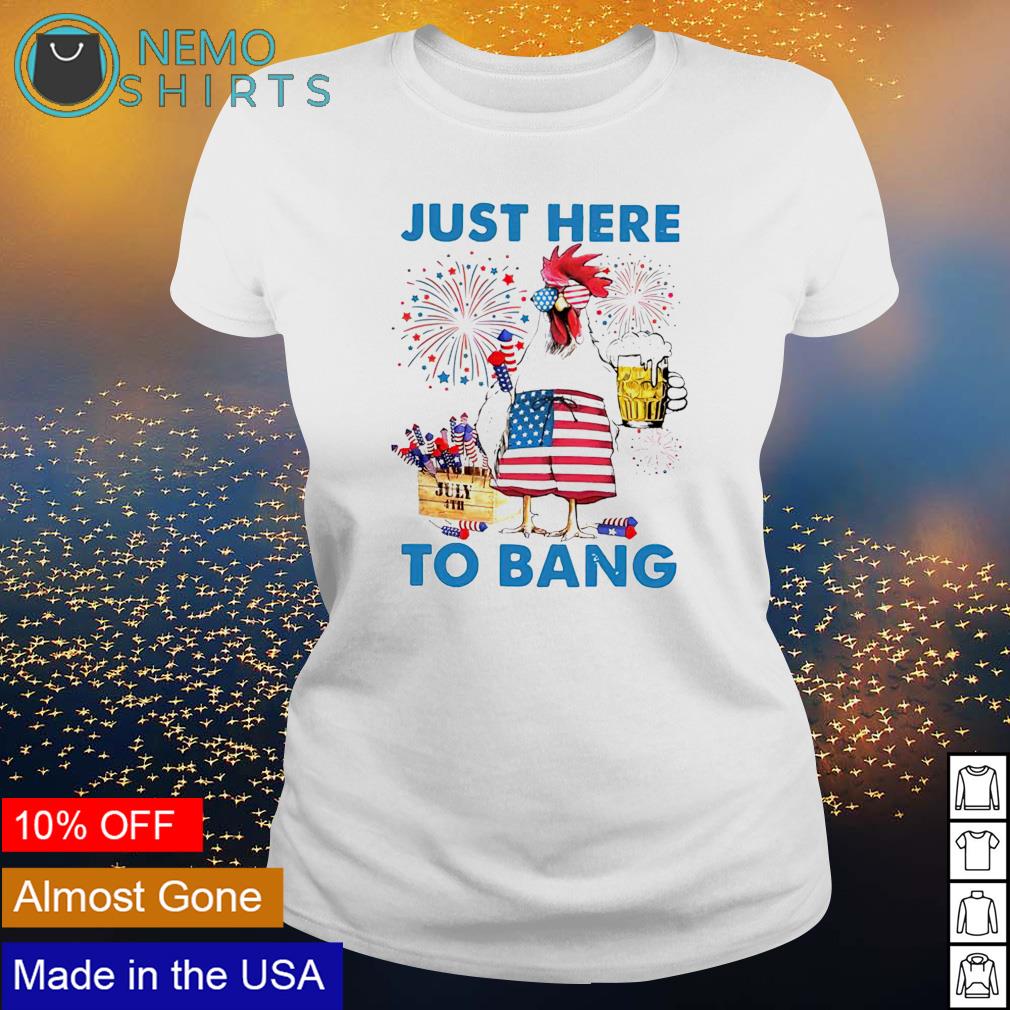 Chicken fireworks just here tobang 4th of July - Adult & Kids T-Shirts, Sweatshirts & Hoodies apparel design preview 3