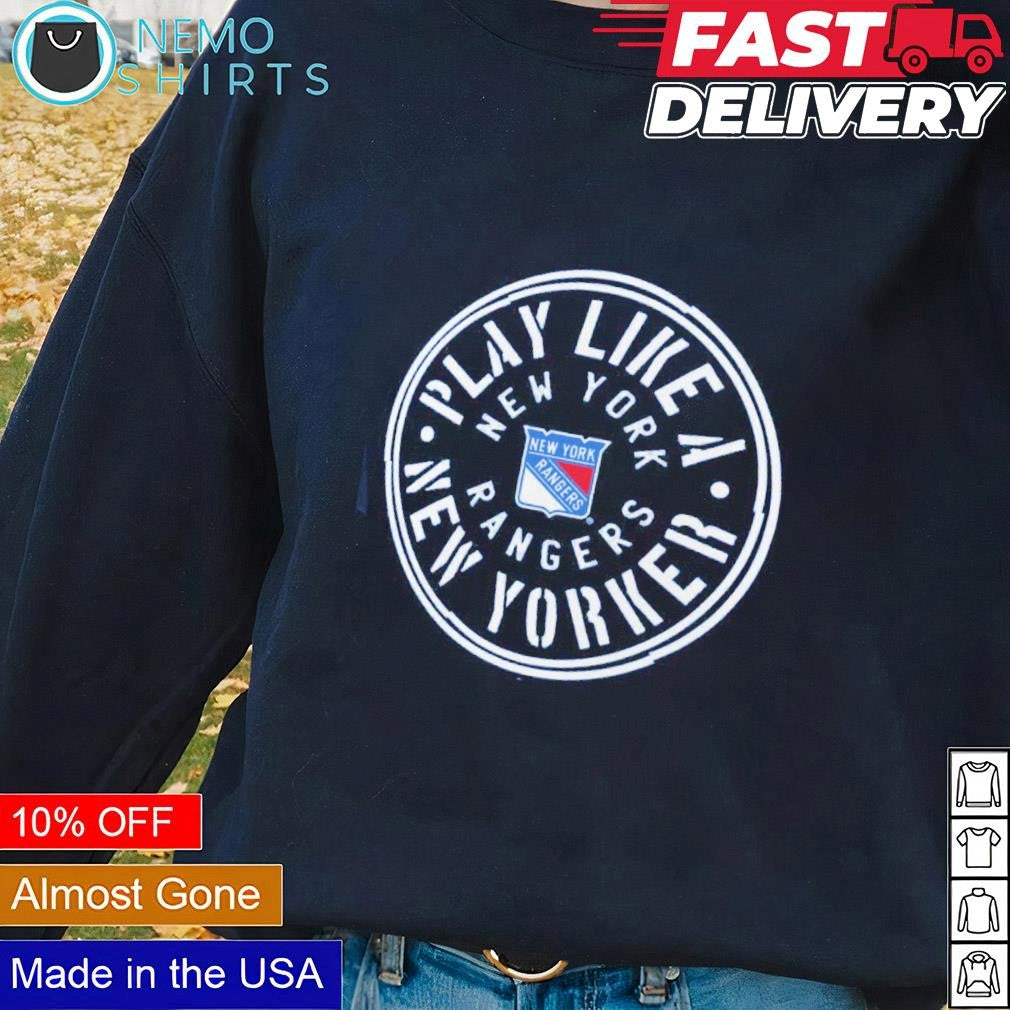 New York Rangers play like Yorker - Adult & Kids T-Shirts, Sweatshirts & Hoodies apparel design preview 1