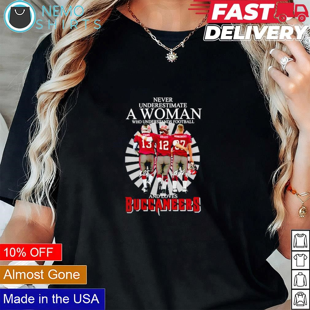 Never underestimate a woman who understands football - Adult & Kids T-Shirts, Sweatshirts & Hoodies product image 1