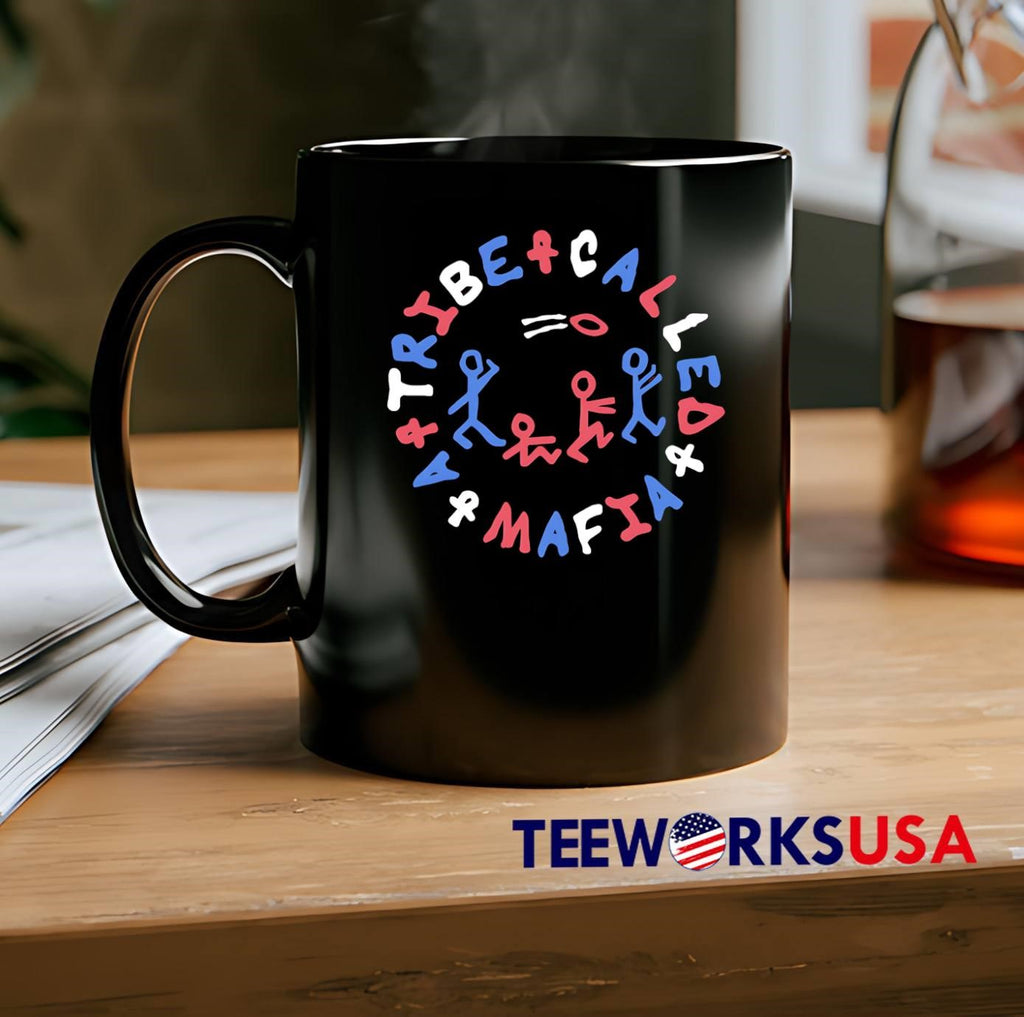 A Tribe Called Mafia Stick Figures Playing Ball Art - Adult & Kids T-Shirts, Sweatshirts & Hoodies apparel design preview 2