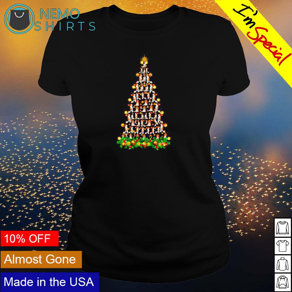 Jack Russell Terrier dog Christmas tree - Adult & Kids T-Shirts, Sweatshirts & Hoodies apparel design preview 3