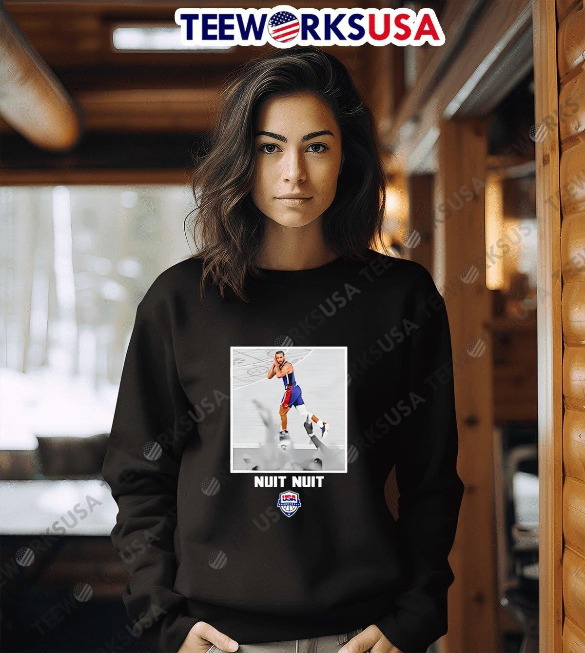 Steph curry usa basketball night - Adult & Kids T-Shirts, Sweatshirts & Hoodies apparel design preview 3
