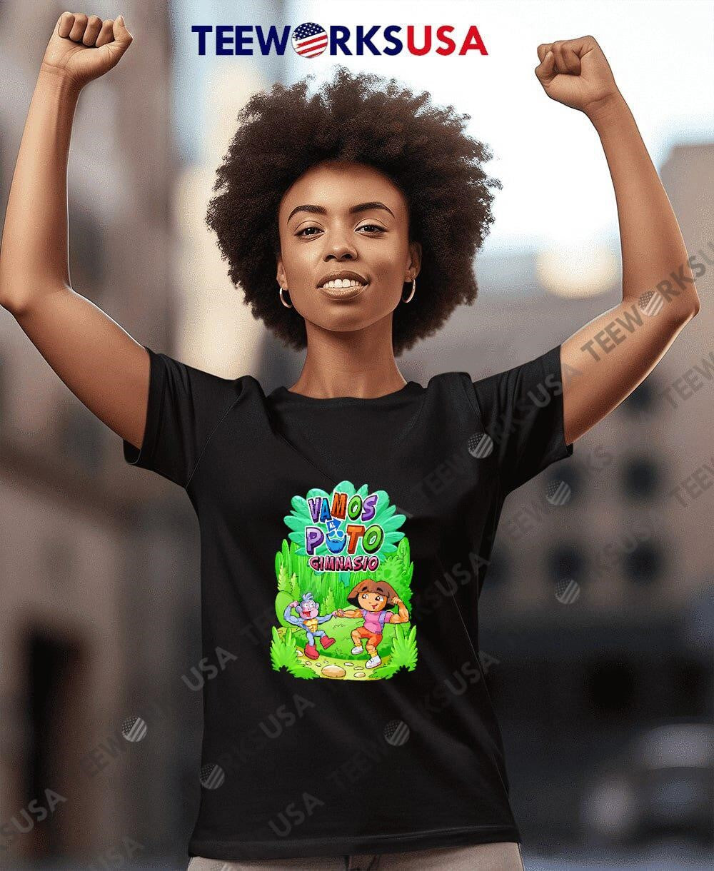 Vamos Al Puto Gimnasio cartoon funny - Adult & Kids T-Shirts, Sweatshirts & Hoodies apparel design preview 7