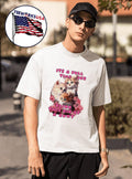 Its a full time job being this big of cunt flower cat - Adult & Kids T-Shirts, Sweatshirts & Hoodies apparel design preview 1