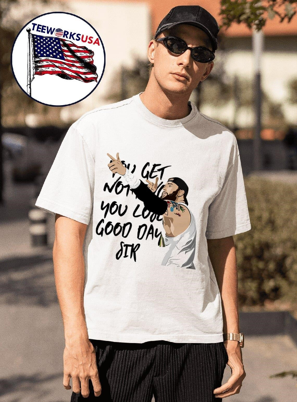 Tommy Vendetta good day sir - Adult & Kids T-Shirts, Sweatshirts & Hoodies apparel design preview 1