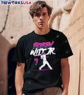 Bobby Witt Jr 7 Baseball Player Batting Pink White - Adult & Kids T-Shirts, Sweatshirts & Hoodies apparel design preview 1