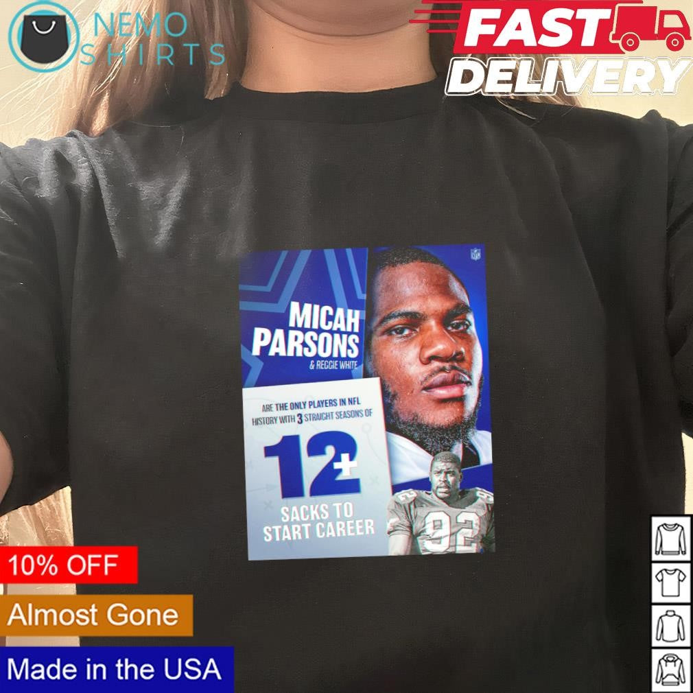 Micah Parsons Dallas Cowboys only player with 3 - Adult & Kids T-Shirts, Sweatshirts & Hoodies apparel design preview 3