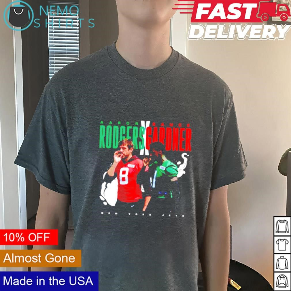 Aaron Rodgers and Sauce Gardner New York Jets - Adult & Kids T-Shirts, Sweatshirts & Hoodies apparel design preview 3
