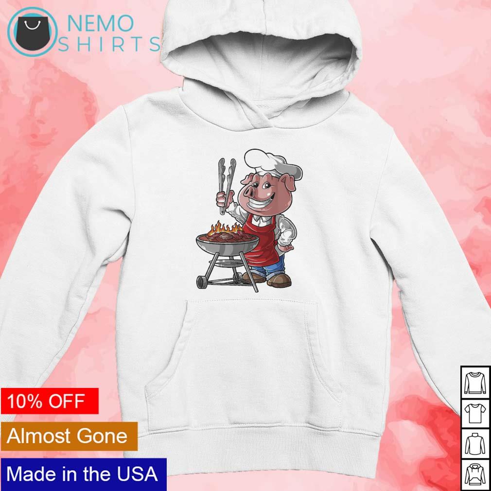 Grilling pig art - Adult & Kids T-Shirts, Sweatshirts & Hoodies apparel design preview 2