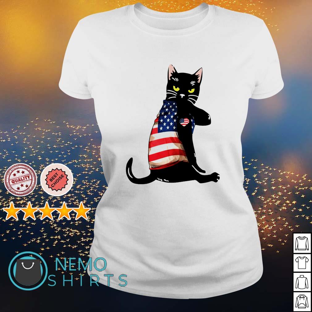 Strong Cat patriotic - Adult & Kids T-Shirts, Sweatshirts & Hoodies apparel design preview 3