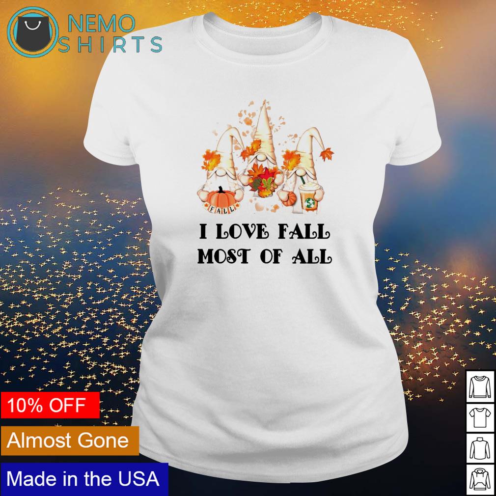 Gnomies I love fall most of all 2021 - Adult & Kids T-Shirts, Sweatshirts & Hoodies apparel design preview 3