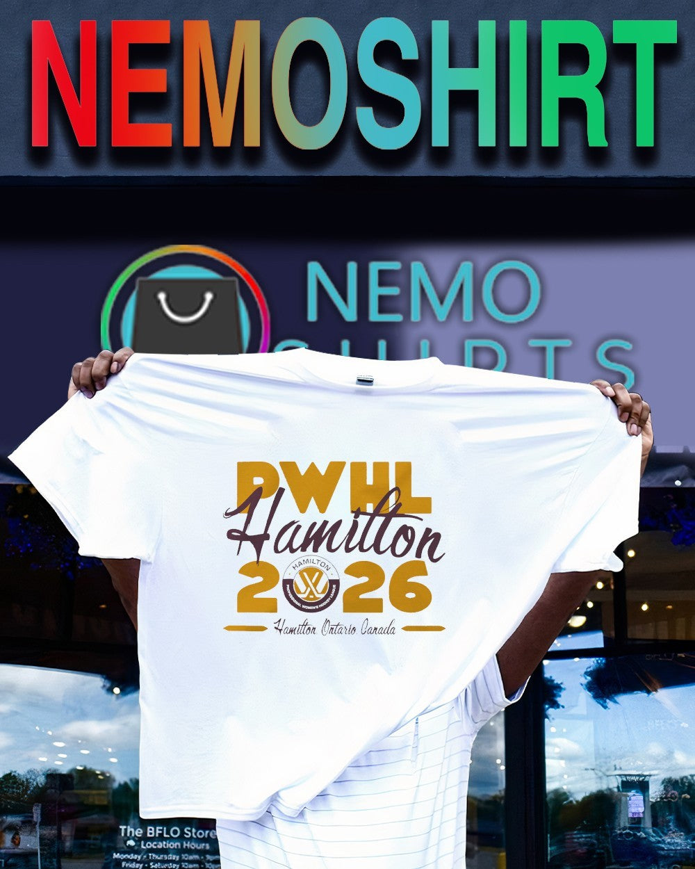 PWHL 2026 Hamilton Ontario Canada - Adult & Kids T-Shirts, Sweatshirts & Hoodies apparel design preview 1