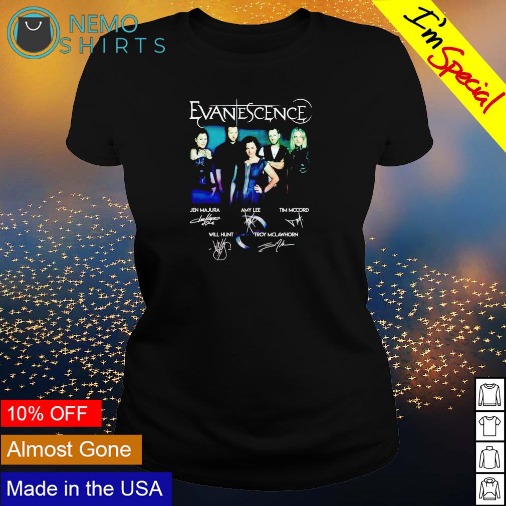 Evanescence members signature - Adult & Kids T-Shirts, Sweatshirts & Hoodies apparel design preview 3